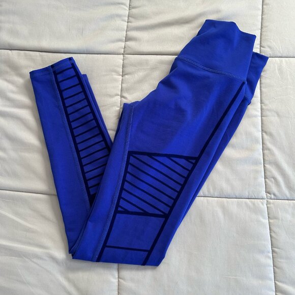 ALO YOGA Motto Leggings- Blue Size S - Picture 4 of 5
